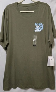 Nike Men's Dri-FIT Fitness ‘One More!’ T-Shirt Green Mens Size XXL - Picture 1 of 5