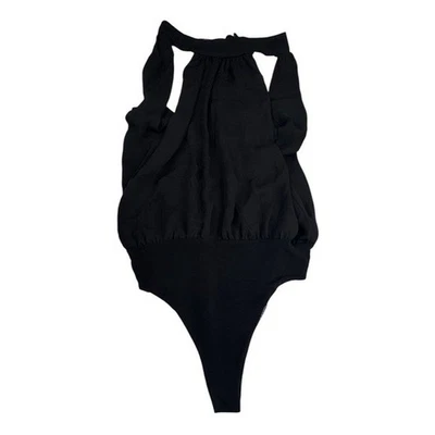 Женские боди Alice + Olivia от Stacey Bendet большой черный сетчатый тканевый галстук - Изображение 1 из 4