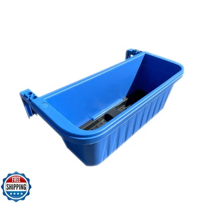 Apollo Exports International 20" Adjustable Railing Planter, Blue - Image 1 of 4