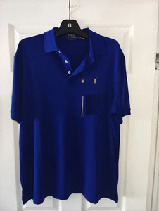 Polo Ralph Lauren Polo Shirt Classic Fit Pony Royal Blue Men's large new - Bild 1 von 6
