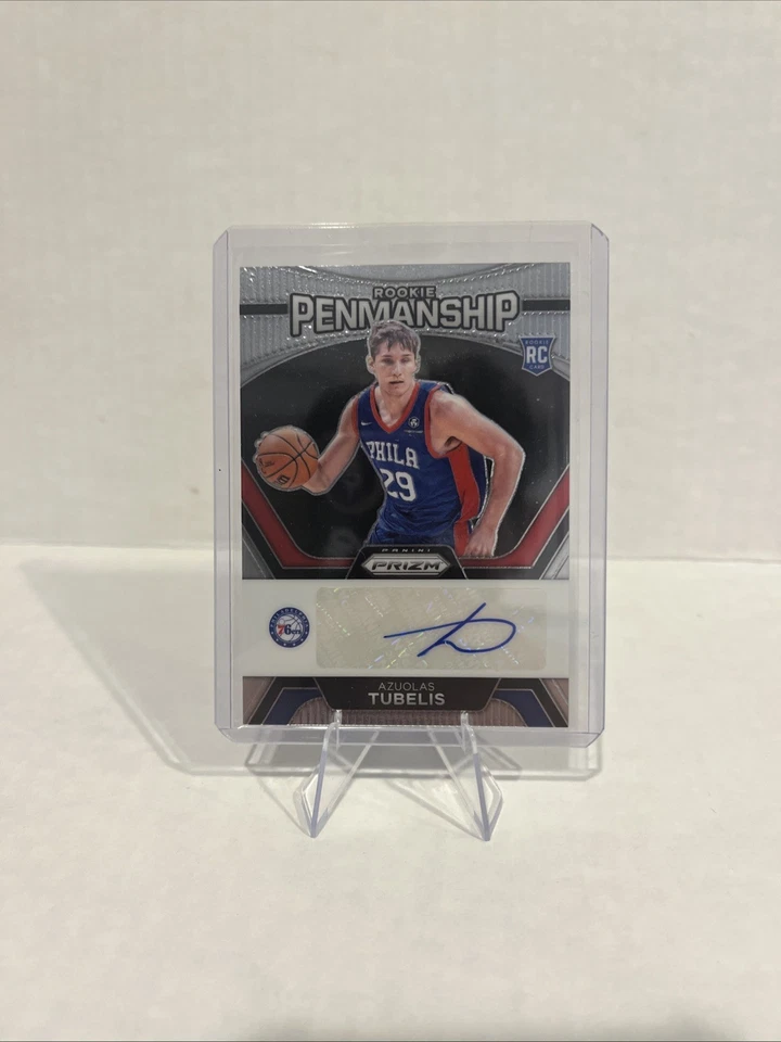 2023-24 Panini Prizm - Rookie Penmanship Azuolas Tubelis #RP-TUB Silver Prizm  - Image 1 of 1