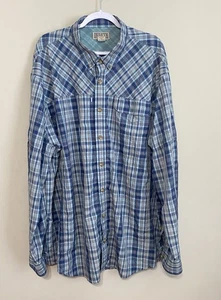 Duluth Trading Co 3XL Tall kariertes geknöpftes Hemd belüftet Netz gefüttert Outdoor Arbeit - Bild 1 von 10