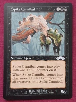 Magic The Gathering EXODUS SPIKE CANNIBAL black card MTG - Image 1 of 2