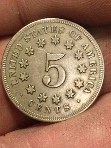 1867 Shield Nickel nice - Picture 1 of 2