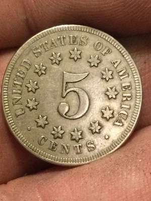 1867 Shield Nickel nice - Image 1 of 2