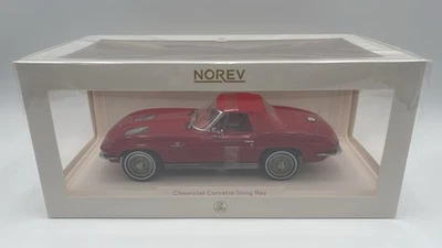  NV189056 Norev Chevrolet Corvette Sting Ray Convertible 1963 1/18 - Immagine 1 di 4