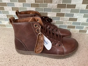 Birkenstock Ankle Leather Boots Brown Size EU 42 Womens 11 Men 9 NWOB New - Picture 1 of 8