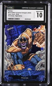 2024 Marvel Metal Universe Avengers THANOS High Series Grandiose Blue CGC 10 ๐ - Picture 1 of 2