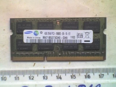 SAMSUNG M471B5273CH0-CH9 (4GB DDR3 PC3-10600S 1333MHz SODIMM 204-pin) DRAM - V2. - Image 1 of 2