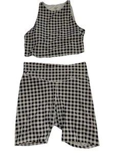 Old Navy Active Go Dry Power Chill XL Conjunto Atlético Desteñido Superior e Inferior a Cuadros - Imagen 1 de 7