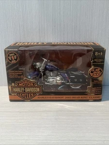 RC Ertl Series 1 Harley Davidson 2003 Road King Classic 1:18 Scale Purple - Picture 1 of 18