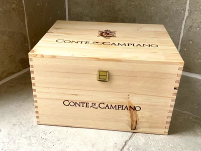 Weinkiste, Holzkiste, Holz Kiste Aufbewahrungbox, Box mit Deckel 2 - Bild 1 von 4