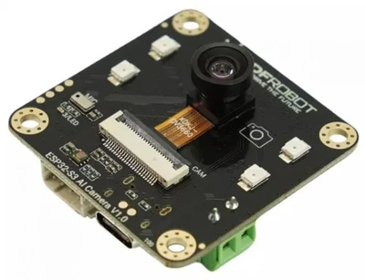DFRobot ESP32-S3 AI Camera Module, 160° Weitwinkel, IR-Nachtsicht, Mikrofon, - Bild 1 von 4