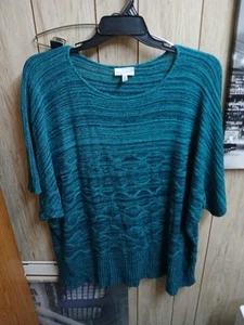 Fashion Bug Sweater Womens 4xl Teal Work Office Casual Knit - Picture 1 of 7