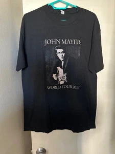 John Mayer 2017 In Search of Everything World Tour Alstyle Label  Tee L Preowned - Picture 1 of 4