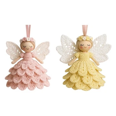 Hágalo usted mismo Kit de ganchillo Ángel Decoraciones de vacaciones con instrucciones Navidad  Foto 1 de 4