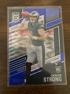 2022 Panini Donruss Elite Rookies Status Explosion /499 Carson Strong Rookie RC - Bild 1 von 3