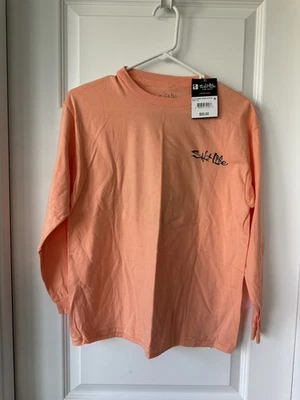 New Salt Life Youth Large Long Sleeve Orange Shark Surf NWT - Image 1 of 4