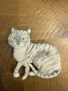 Gladys Ornamento Gatto Tabby Grigio Boalto - Foto 1 di 3