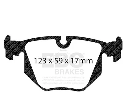 Conjunto de pastilhas de freio traseiras EBC 97942VZWH para 1994-1995 BMW 850CSi - Imagem 1 de 4