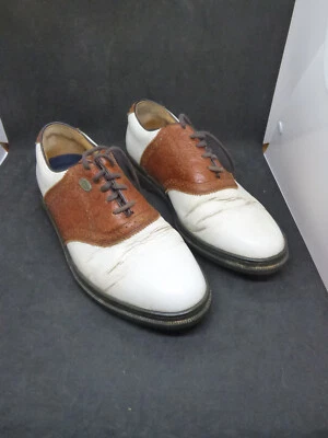 Zapatos de golf Callaway Golf by Nordstrom de cuero blancos y marrones 2 tonos talla 7,5 Foto 1 de 4