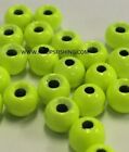 TUNGSTEN FLY TYING BEADS CHARTREUSE 4.0 MM 5/32" 100 CT