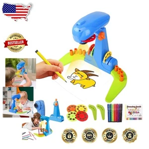 Interactive Drawing Projector for Kids with 12 Color Brushes - Fun Art Learning - Picture 1 of 9