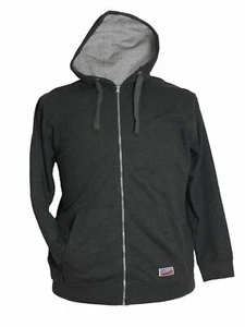 Sweat-Jacke mit Kapuze von Replika in großen Größen, anthrazit - Bild 1 von 1