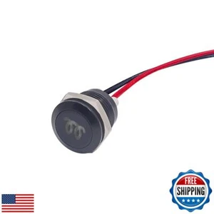 Taiss LED Indicator Pilot Dash Light (Glow Plug Warning) Yellow, 1/2"(12mm)12 - Picture 1 of 4