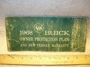 1968 Buick Owners Maintenance Manual - Good Used - Foto 1 di 4