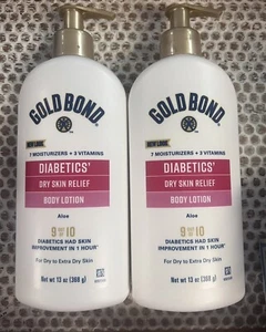 2 Gold Bond Hydrating Lotion Diabetics' Dry Skin Relief, 13 Oz - Picture 1 of 2