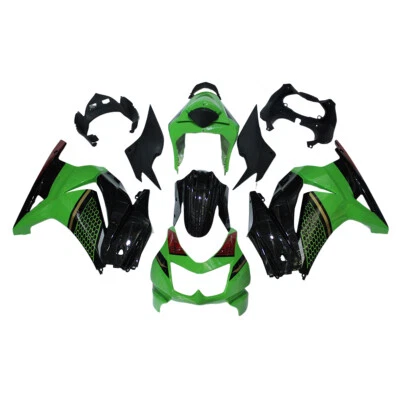 Fairings Kit For Kawasaki EX250R Ninja 250 2008 - 2012 ABS Bodywork Green Black  - Image 1 of 4