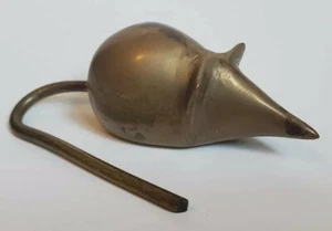 Vintage Messing Brief Umschlag Öffner Metall Maus Dekoration Unikat Sammlerstück - Bild 1 von 10