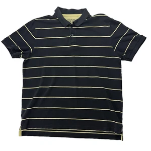 Charles Tyrwhitt Herren L schwarz gelb gestreift Kurzarm Rugby Poloshirt - Bild 1 von 5