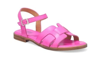 $129 Retail! NIB-Miz Mooz Leather Luxor Sandals Fuchsia 36 (US 5.5-6) - Picture 1 of 7