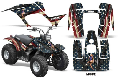 ATV Quad Graphic Stickers Decals For Yamaha Breeze 125 1989-2007 WW2 - Image 1 of 3