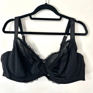 Sujetador con aros figura completa Amoureuse sujetador negro 46DD - Imagen 1 de 5