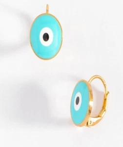 Juego de pendientes y mal de ojo cuello - Imagen 1 de 5