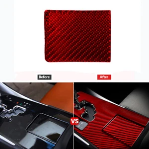 Cubierta de panel de soporte de taza de agua de fibra de carbono rojo para Lexus IS250 350 2006-2012 - Imagen 1 de 12