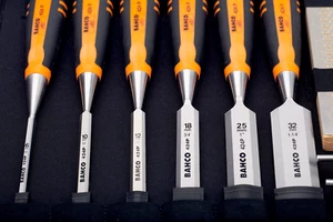 Bahco 6 Peice Chisel Set with Rubberised Handle 6-32 mm with Sharpening Stone - Picture 1 of 7