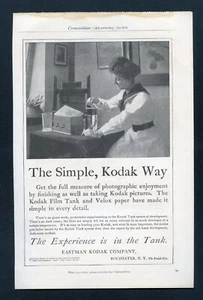 1911 Vintage Ad for Kodak Darkroom Film Tank - Original Magazine Ad - Picture 1 of 1