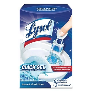 LYSOL Brand Click Gel Automatic Toilet Bowl Cleaner Ocean Fresh 6/Box 4 - Picture 1 of 5