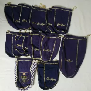 Lotto 14 sacchetti Crown Royal 750 ml/1,5 litri viola con coulisse e campione di corsa 2006 - Foto 1 di 9