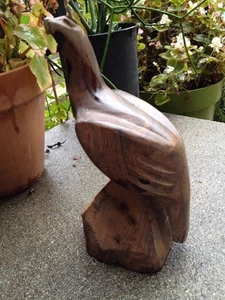 Patriotischer amerikanischer Weißkopfseeadler Statue handgeschnitzt Palisander Buchstütze Vintage Skulptur - Bild 1 von 10