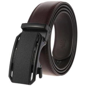 Top in pelle HJones uomo cintura automatica fibbia cinturino a cricchetto regalo - Foto 1 di 4