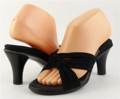 $185 BOLO CABRA Sandalias de Gamuza Negras Diseñador COMODIDAD 6 EUR 36,5  Foto 1 de 4