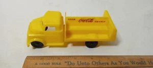 Vintage Yellow Drink Coca Cola Pyro Plastics Toy Delivery Truck Coke - Picture 1 of 5