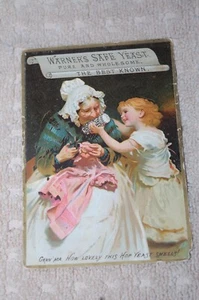 VIKTORIANISCHE HANDELSKARTE "WARNER'S SAFE" DIE BEKANNTESTE - Bild 1 von 4