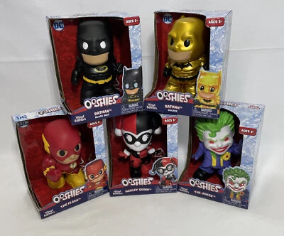 Lote 5 Ooshies DC Batman, Golden, Joker y Harley Quinn Flash Edición Vinilo 4 Pulgadas Foto 1 de 4