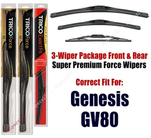 Wipers 3-pk Hi-Performance fits 2021+ Genesis GV80 - 25260/160/12K - Picture 1 of 12